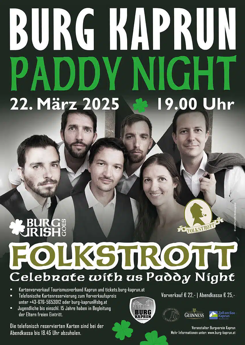 PADDY NIGHT 2025 mit FOLKSTROTT